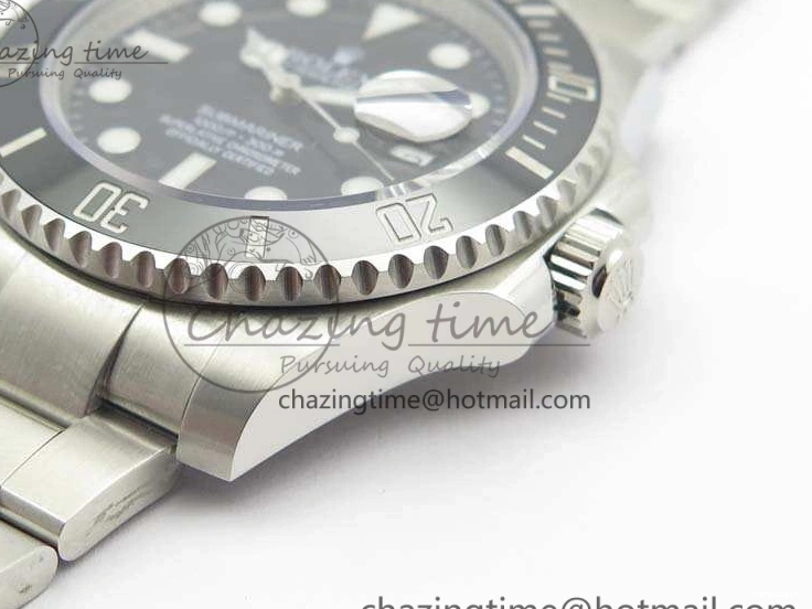 Ceramic On Best A2836 1:1 Black VRF Edition Submariner 116610LN SS Bracelet 0203